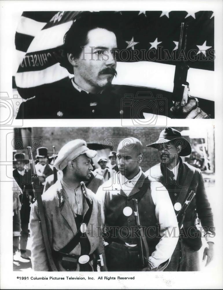 1991 Press Photo Denzel Washington in Glory - cvp09826 - Historic Images