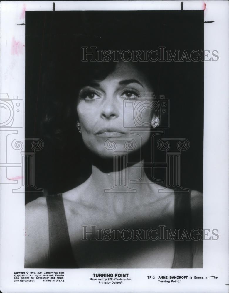1977 Press Photo Anne Bancroft in The Turning Point - cvp08479 - Historic Images