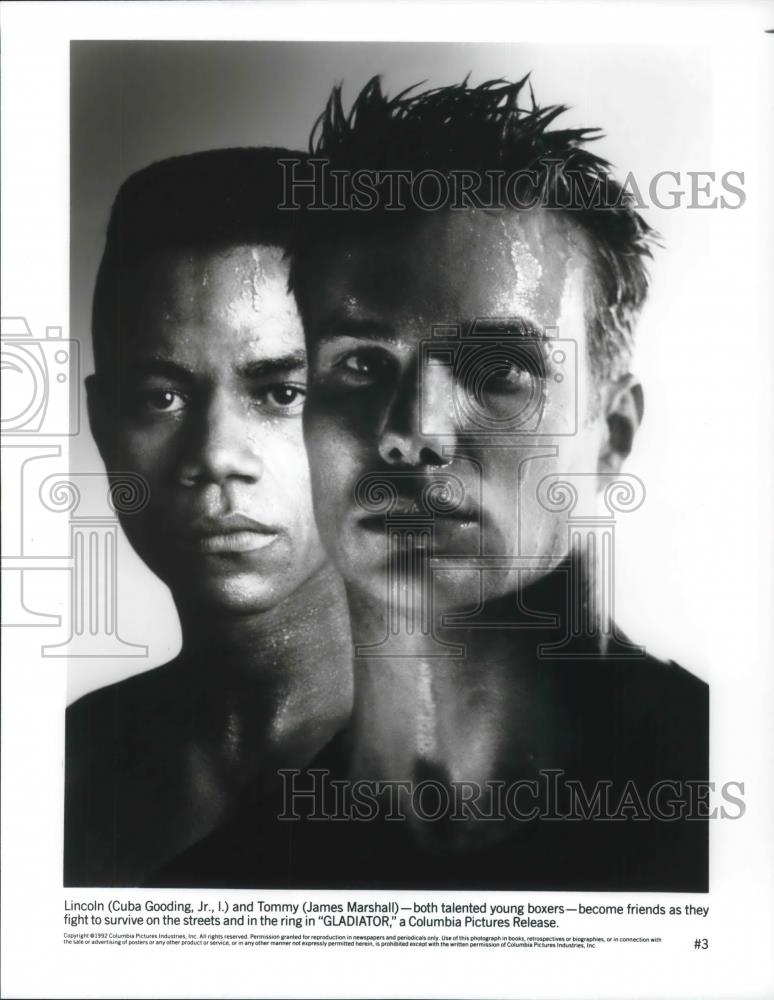 1993 Press Photo James Marshall & Cuba Gooding Jr in Gladiator - cvp09819 - Historic Images