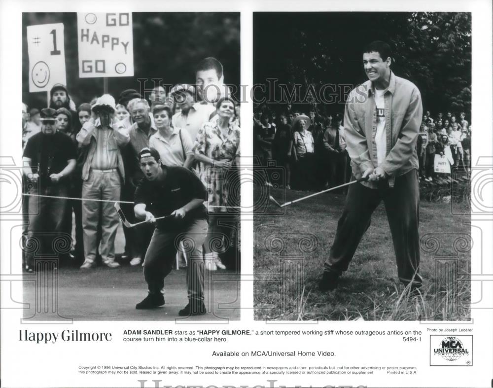 1996 Press Photo Adam Sandler in Happy Gilmore - cvp09152 - Historic Images