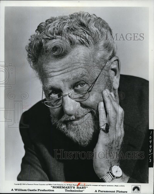 1968 Press Photo Ralph Bellamy in Rosemary's Baby - cvp00988 - Historic Images