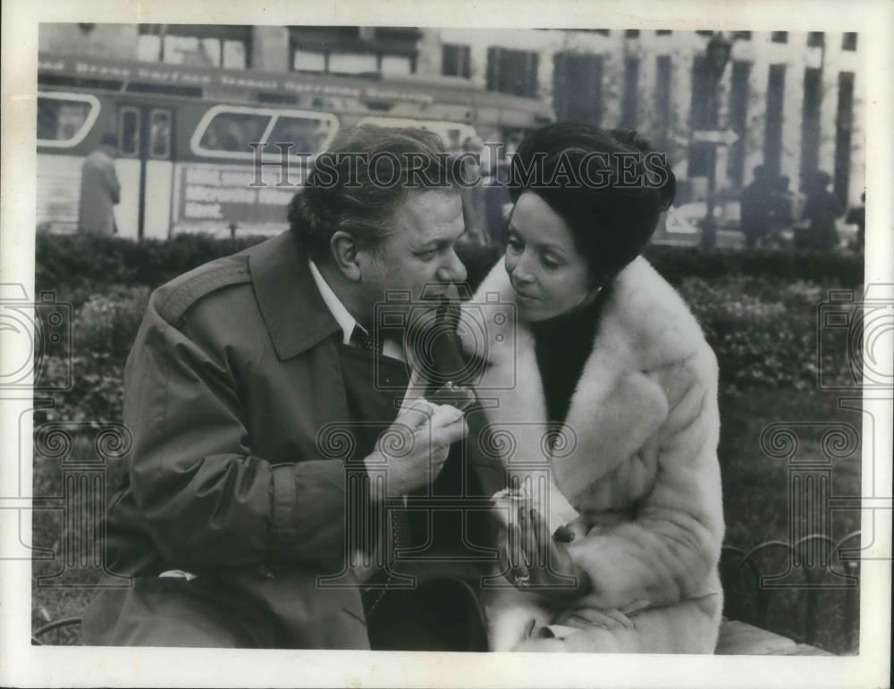 1973 Press Photo Charles Durning and Dana Wynter in Connection - cvp02942 - Historic Images