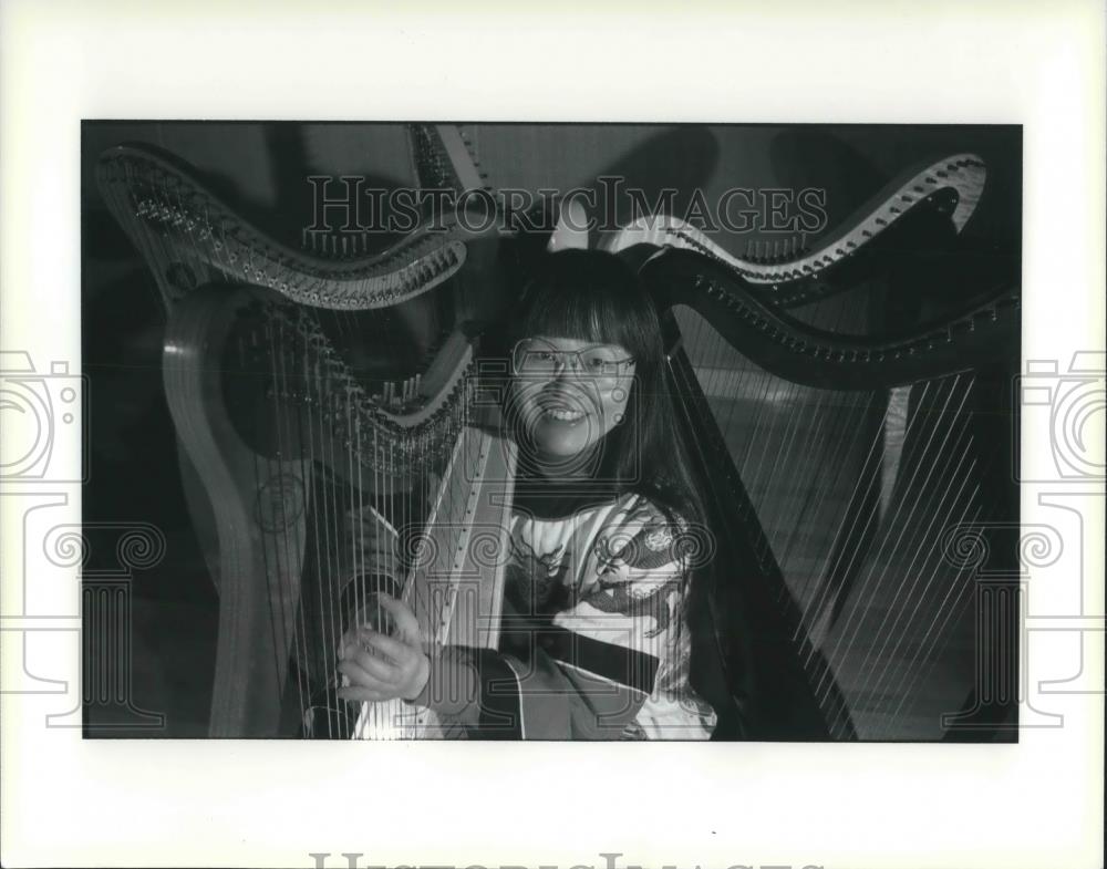 1994 Press Photo Jocelyn Chang Harpist Cleveland Symphony Orchestra Soloist - Historic Images