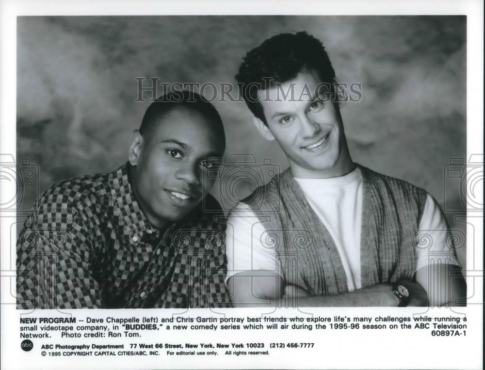 1995 Press Photo Dave Chappelle &amp; Chris Gartin in Buddies - cvp09118 - Historic Images