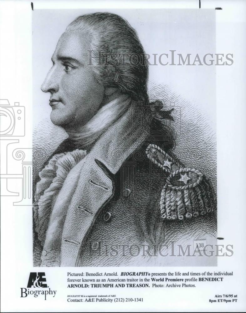 1995 Press Photo Benedict Arnold: Triumph & Treason on A&E - cvp08456 - Historic Images