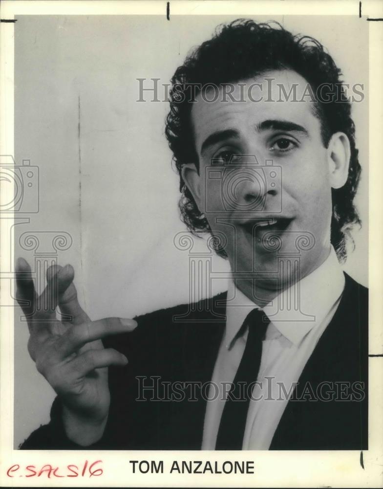 1989 Press Photo Tom Anzalone Comedian Entertainer - cvp02614 - Historic Images