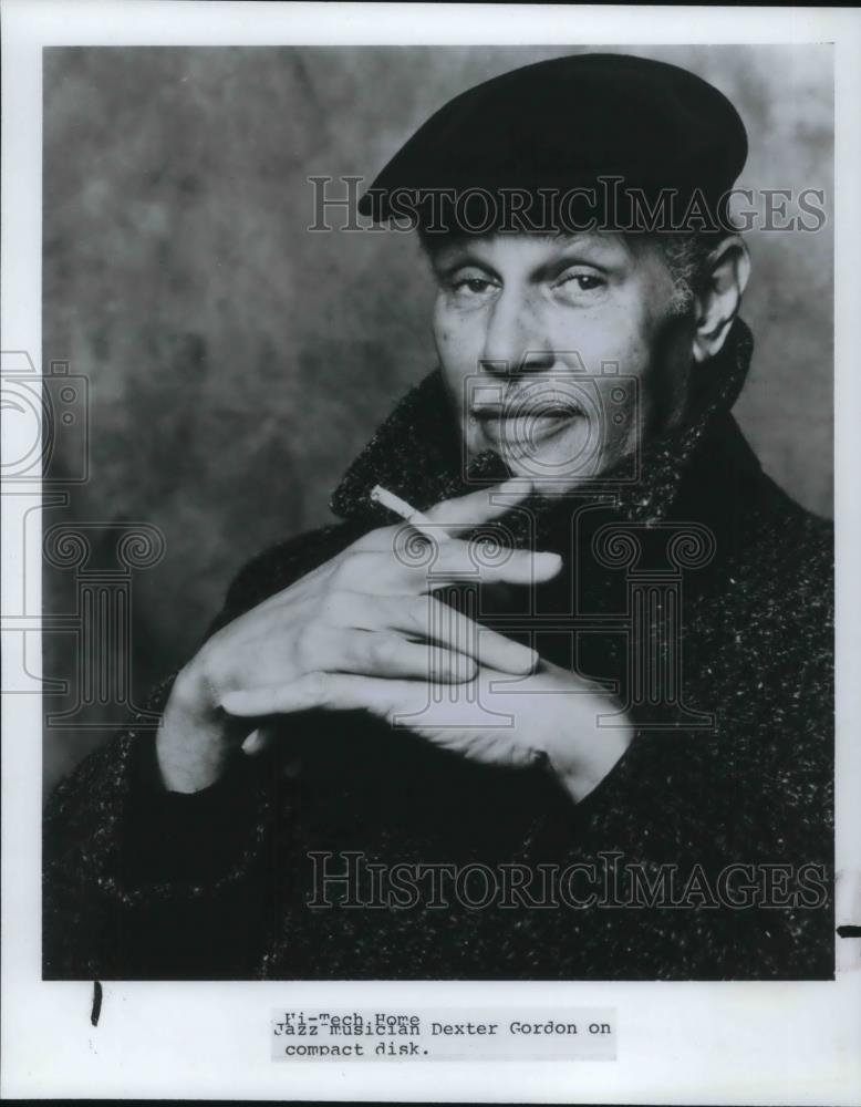 1987 Press Photo Jazz musician Dexter Gordon - cvp17211 - Historic Images