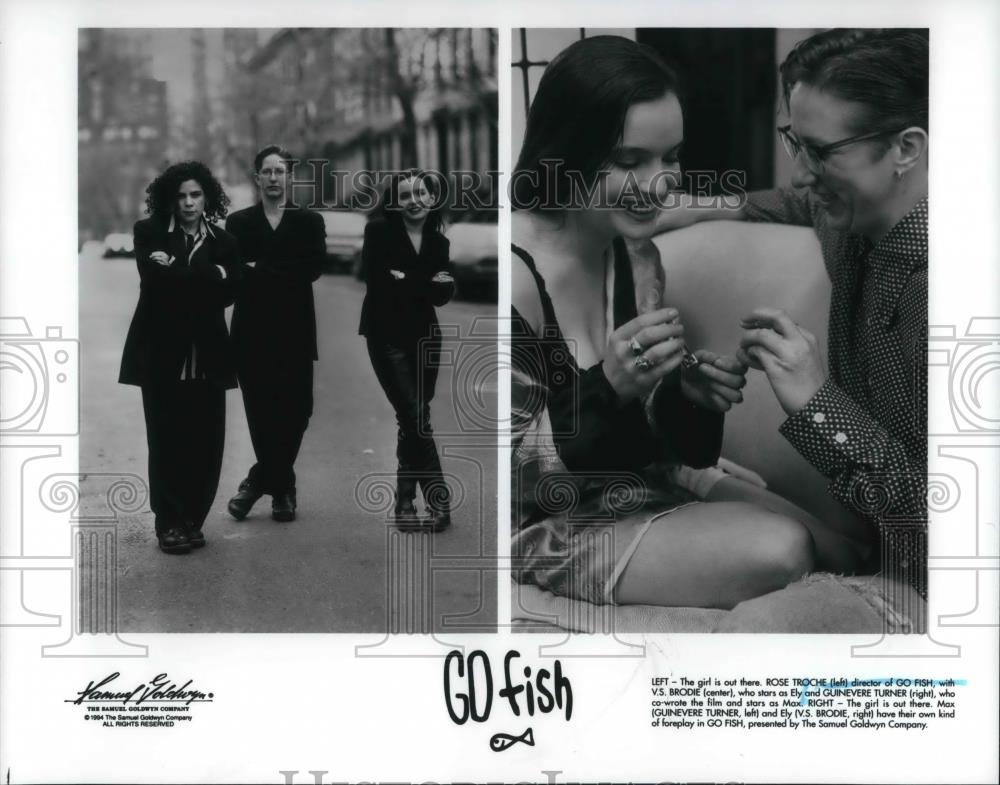 1995 Press Photo Rose Troche director of Gosh Fish with V.S. Brodie - cvp19004 - Historic Images