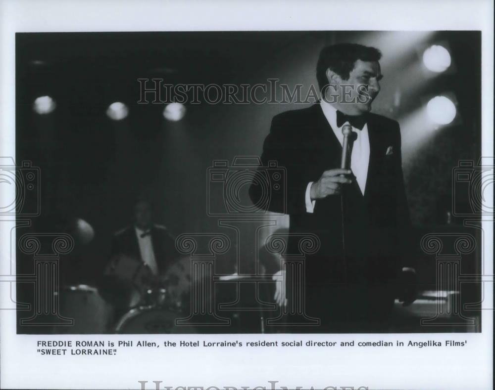1988 Press Photo Freddie Roman stars in Sweet Lorraine - cvp10153 - Historic Images