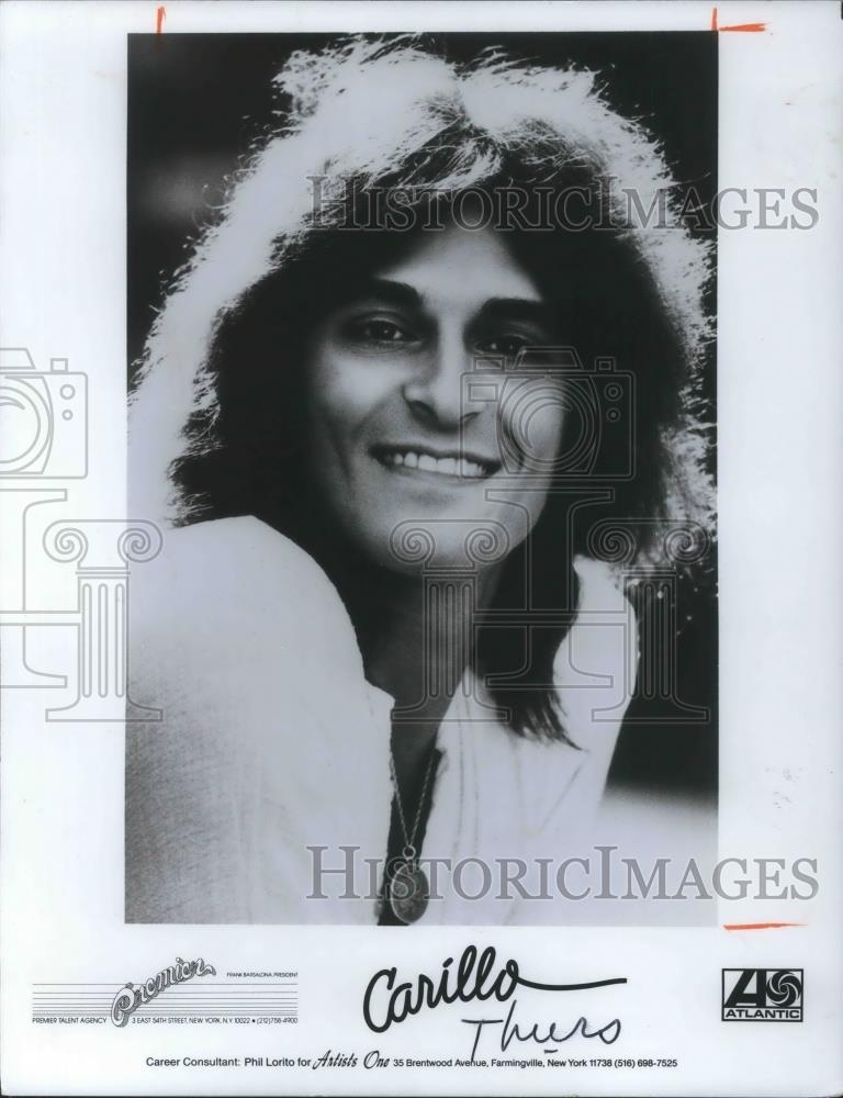 1978 Press Photo Frank Carillo Musician - cvp07439 - Historic Images