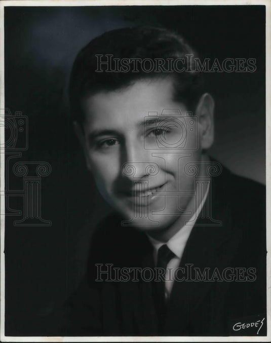 1966 Press Photo Ted Anthony on Radio - cvp14943 - Historic Images