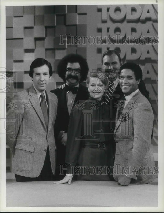 1981 Press Photo Chris Wallace Bryant Gumble Gene Shalit Willard Scott on Today - Historic Images