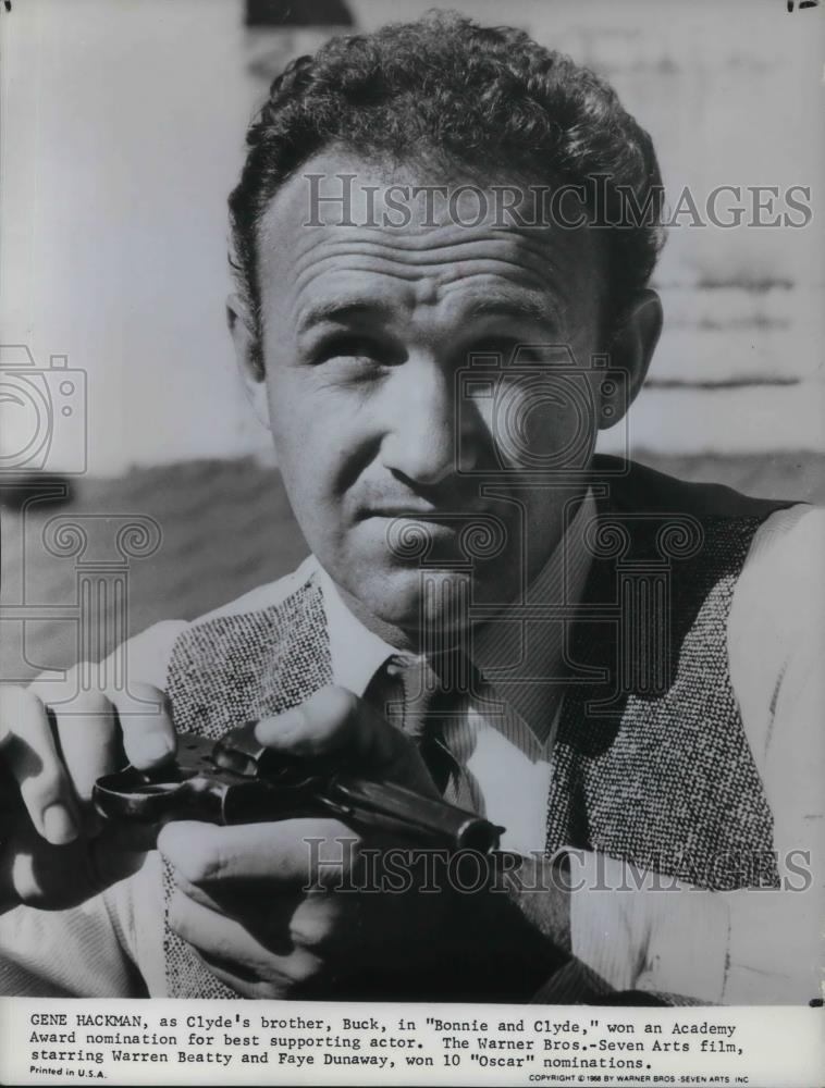 1968 Press Photo Gene Hackman in Bonnie and Clyde - cvp17585 - Historic Images
