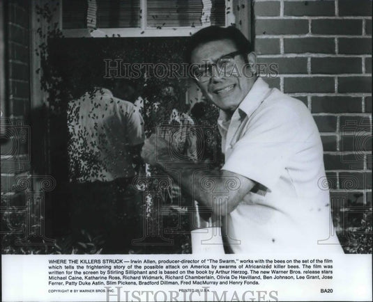 1978 Press Photo Irwin Allen Producer & Director of The Swarm - cvp08150 - Historic Images