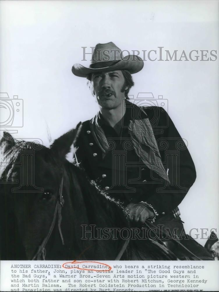 1970 Press Photo David Carradine in The Good Guys and the Bad Guys - cvp07767 - Historic Images