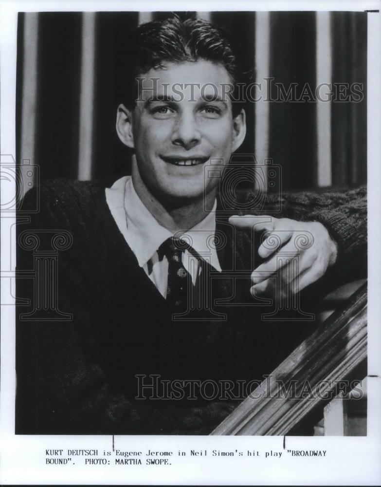 1988 Press Photo Kurt Deutsch in Broadway Bound - 576 - cvp03332 - Historic Images