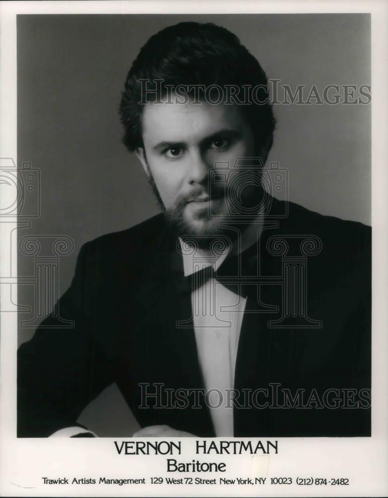 1992 Press Photo Vernon Hartman Operatic Baritone Opera Singer - cvp16995 - Historic Images