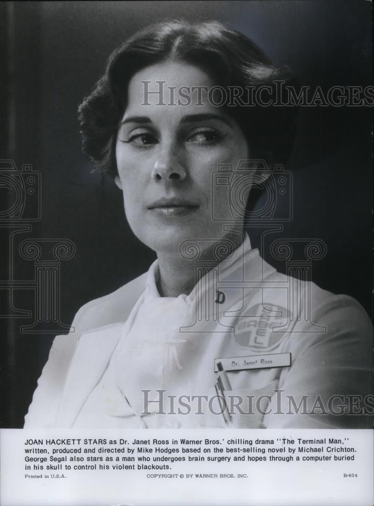 1974 Press Photo Joan Hackett The Terminal Man - cvp17786 - Historic Images
