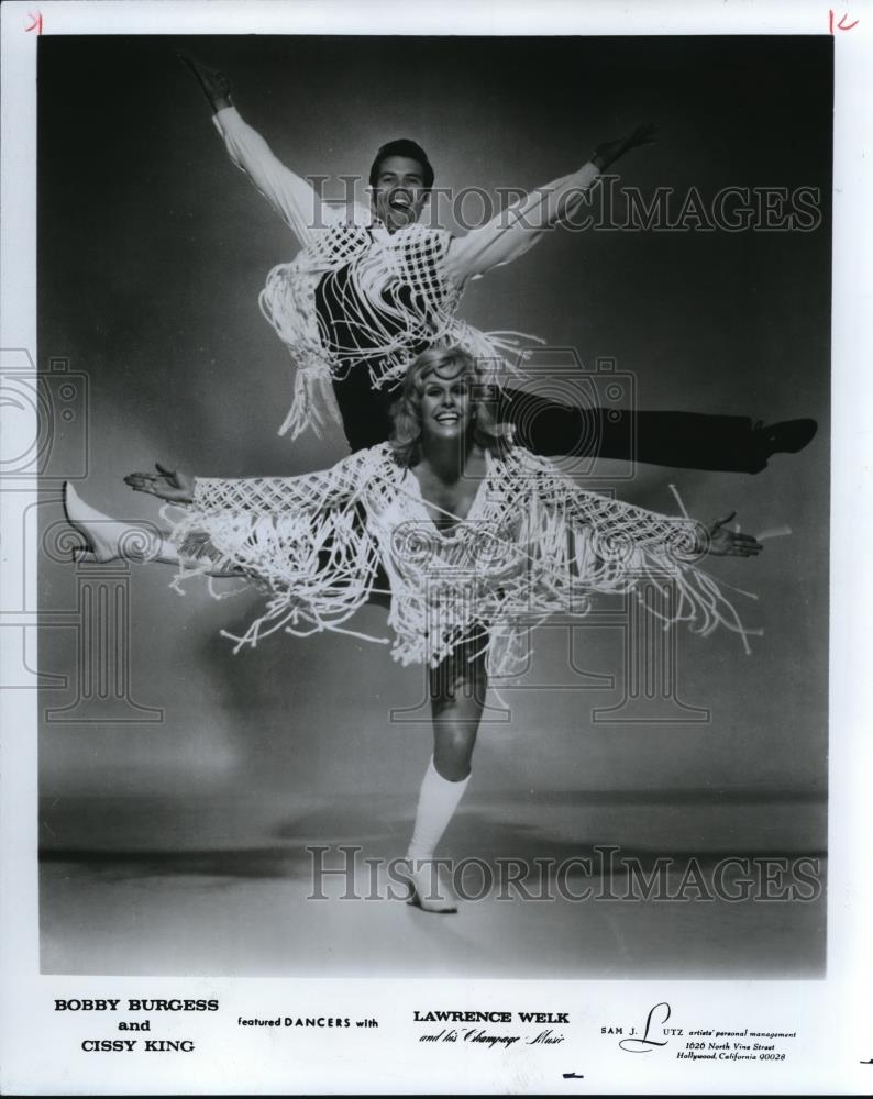 1978 Press Photo Bobby Burgess and Cissy King Dancers Lawrence Welk Show - Historic Images