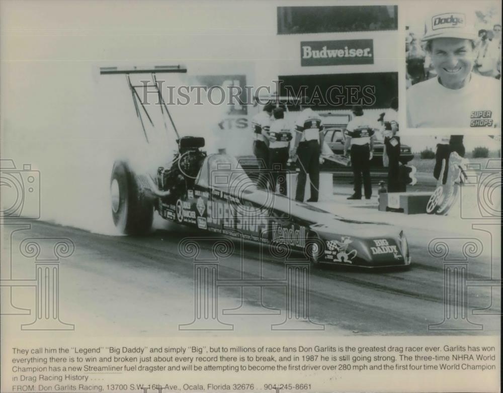 1991 Press Photo Don Garlits the Big Daddy of Drag Racing - cvp11728 - Historic Images