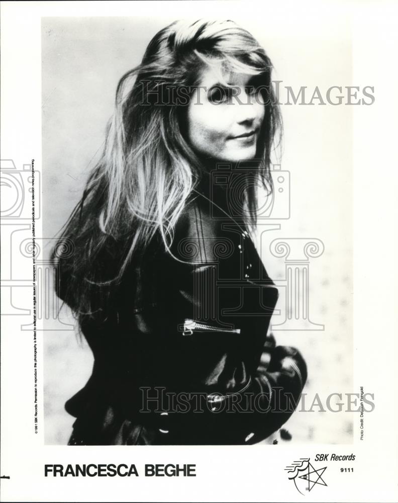 1992 Press Photo Francesca Beghe Singer Songwriter - cvp00217 - Historic Images