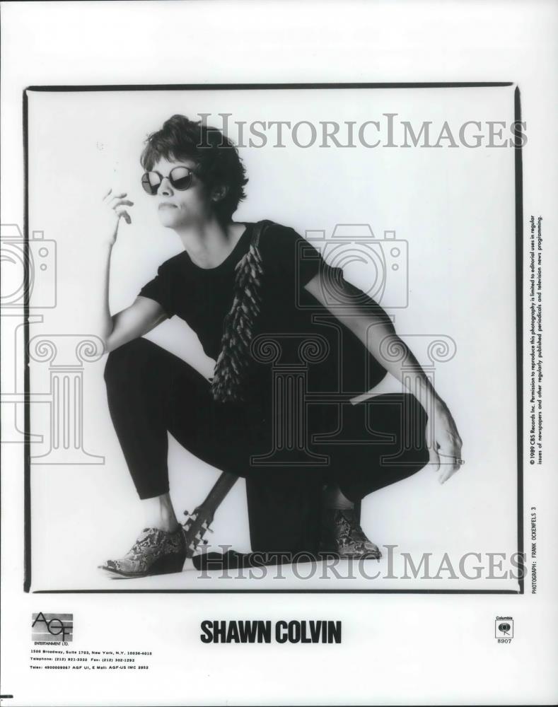 1991 Press Photo Shaw Colvin Contemporary Folk Singer Songwriter Musician - Historic Images