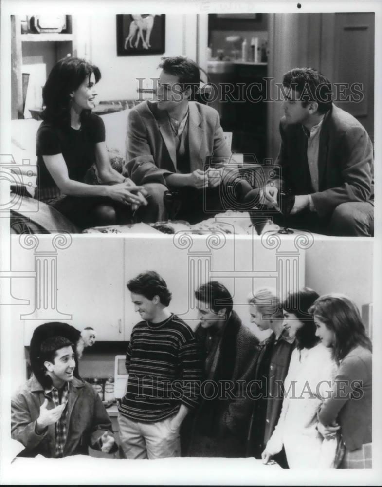 Press Photo Jennifer Aniston, David Schwimmer, courtney cox, Noah in Friends - Historic Images