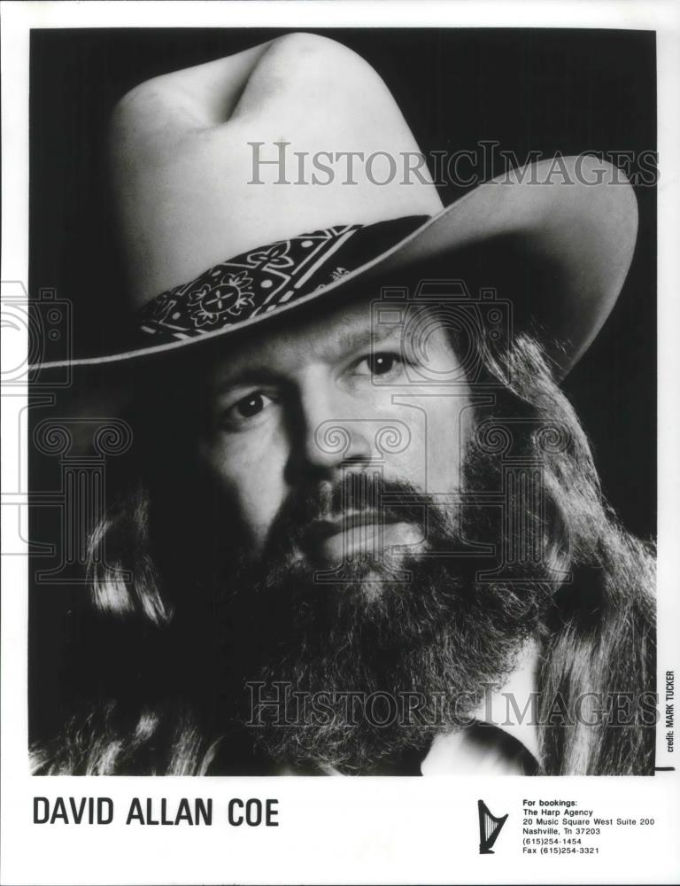 1990 Press Photo David Allan Coe - cvp04541 - Historic Images