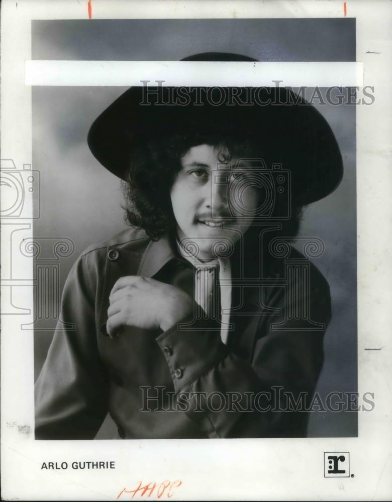 1986 Press Photo Arlo Guthrie American Folk Singer cvp17626