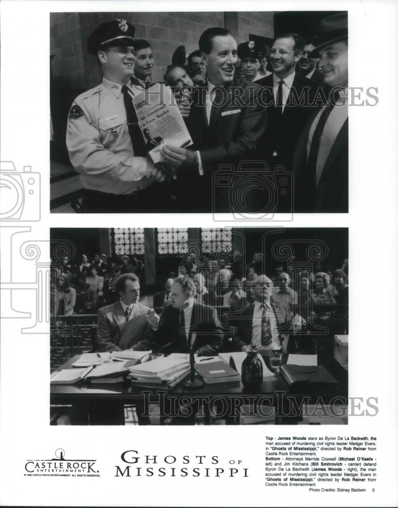 1997 Press Photo James Woods Michael O'Keefe and Bill Smitrovich Actor - Historic Images