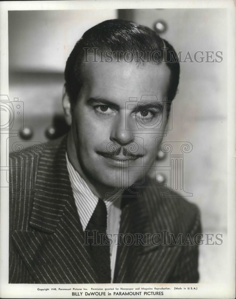1969 Press Photo Billy DeWolfe DeNagle Actor - cvp04233 - Historic Images