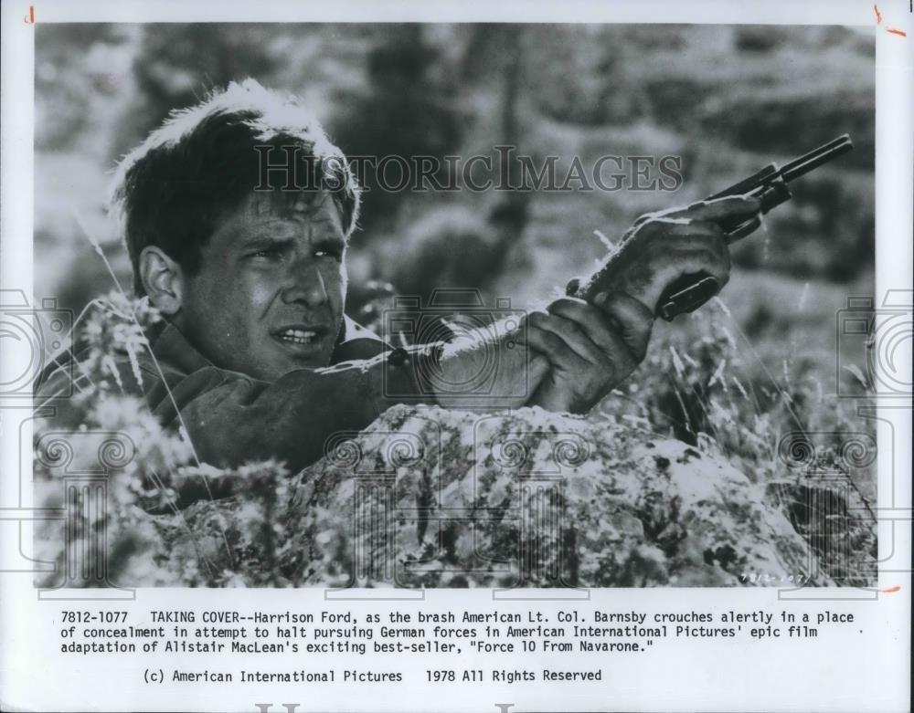 1978 Press Photo Harrison Ford stars in Force 10 from Navarone - cvp13199 - Historic Images