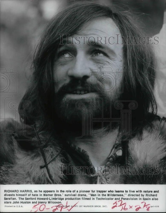 1971 Press Photo Richard Harris in Man in the Wilderness - cvp16203 - Historic Images