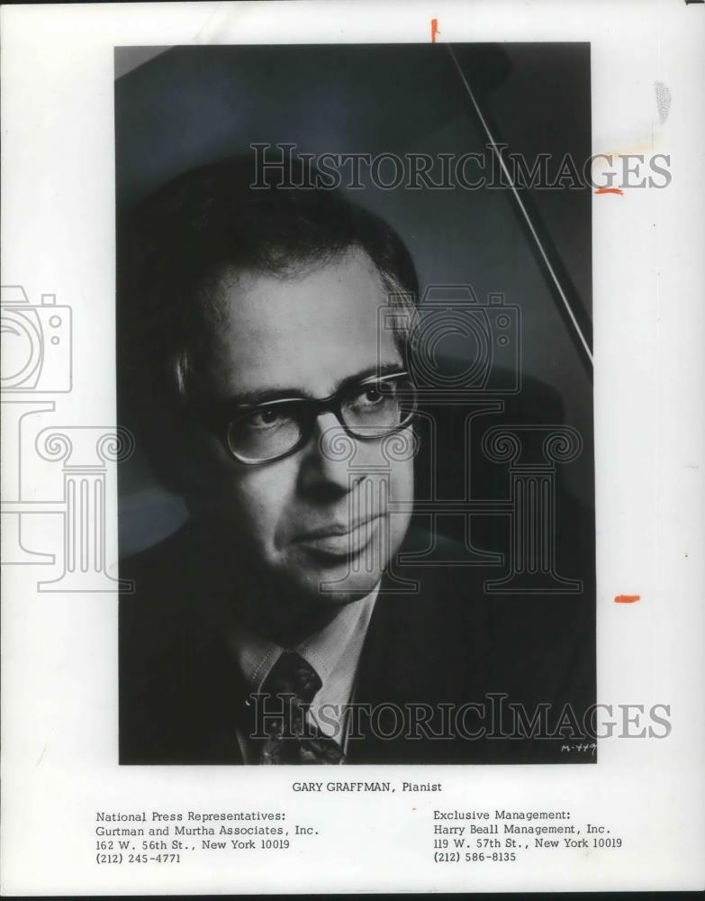 1978 Press Photo Gary Graffman Classical Pianist - Historic Images