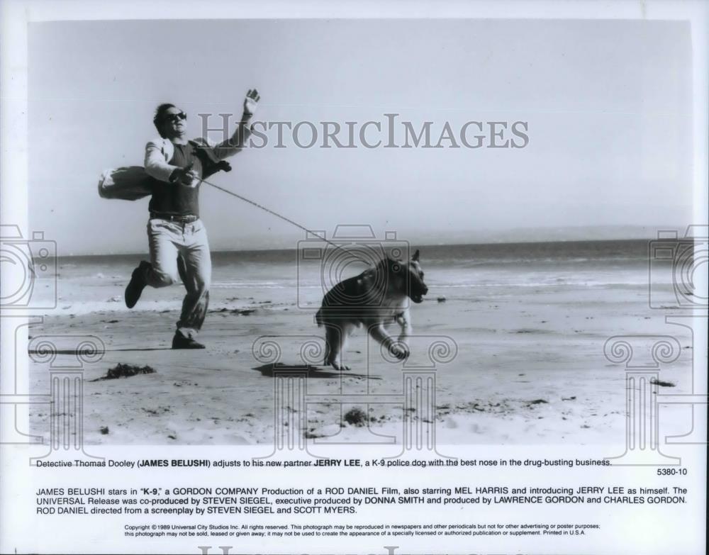 1989 Press Photo James Belushi and Jerry Lee in K-9 - 631 - cvp19288 - Historic Images