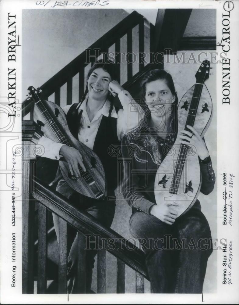 1983 Press Photo Larkin Bryan and Bonnie Carol Musicians Dulcimer Players - Historic Images