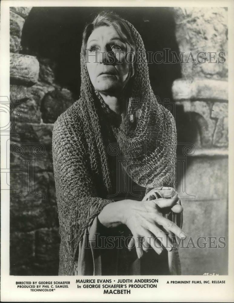 1964 Press Photo Judith Anderson in Macbeth - cvp08674 - Historic Images