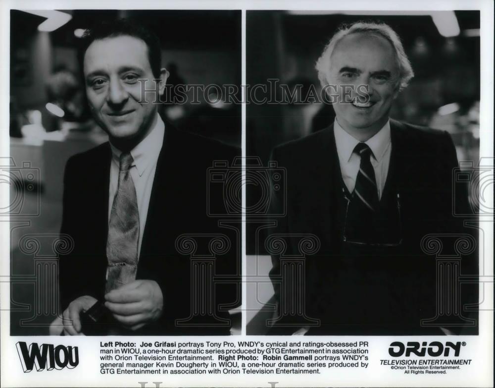 1990 Press Photo Joe Grifasi &amp; Robin Gammell in WIOU - cvp19216 - Historic Images