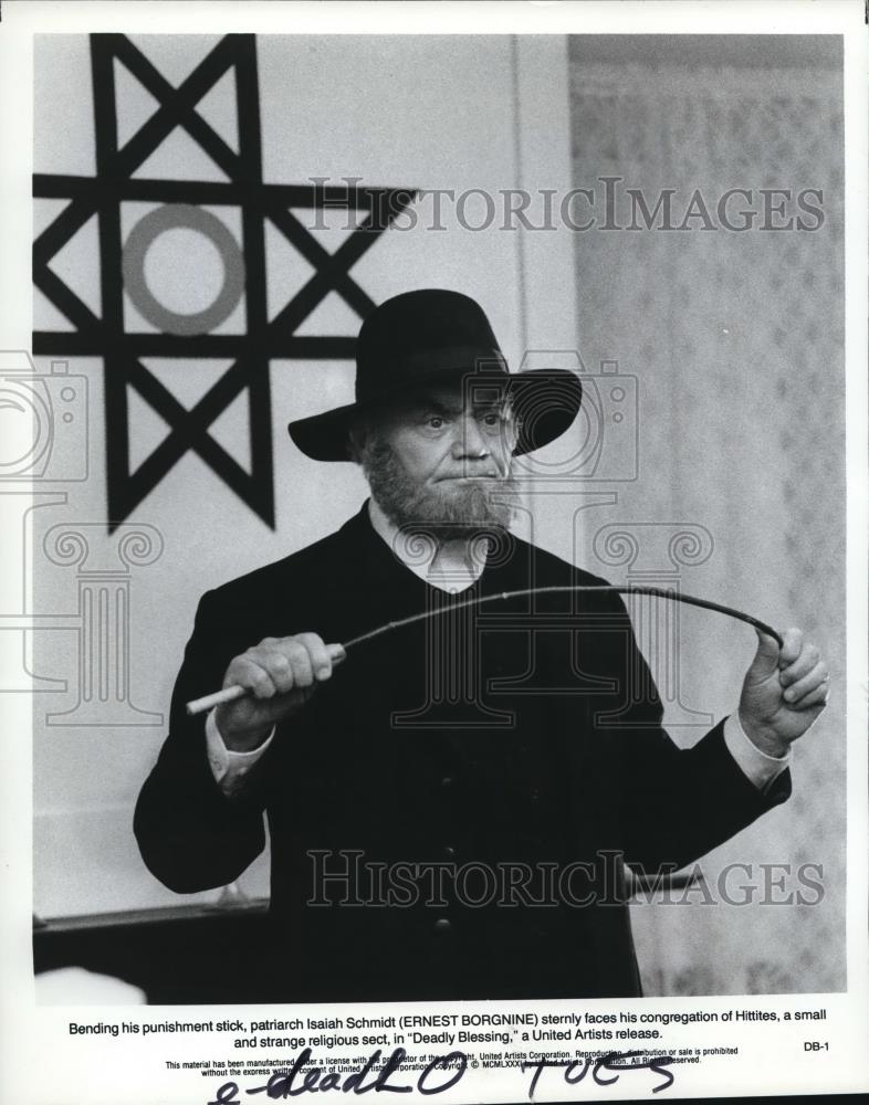 1981 Press Photo Ernest Borgnine in Deadly Blessing - cvp00530 - Historic Images