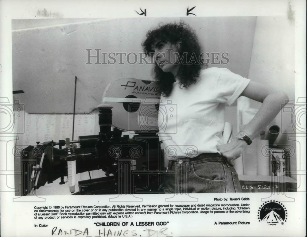 1986 Press Photo Randa Haines Children of a Lesser God - cvp16842 - Historic Images