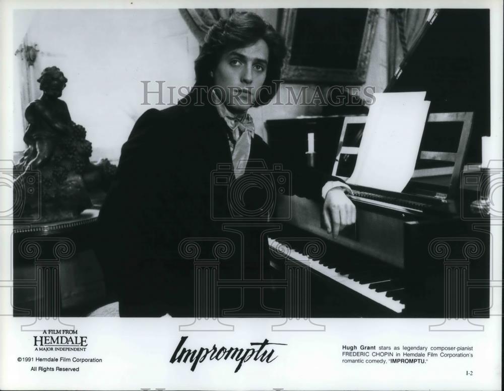 1991 Press Photo Hugh Grant in Impromptu - cvp19135 - Historic Images