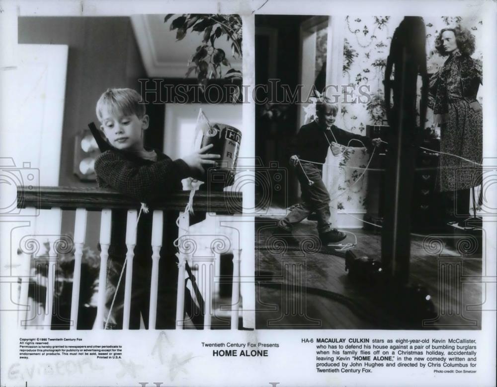 1991 Press Photo Macaulay Culkin in Home Alone - cvp12548 - Historic Images