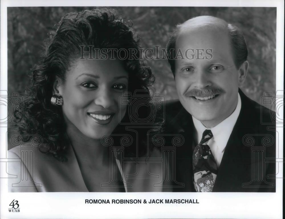 Press Photo Romona Robinson &amp; Jack Marshall - cvp12364 - Historic Images