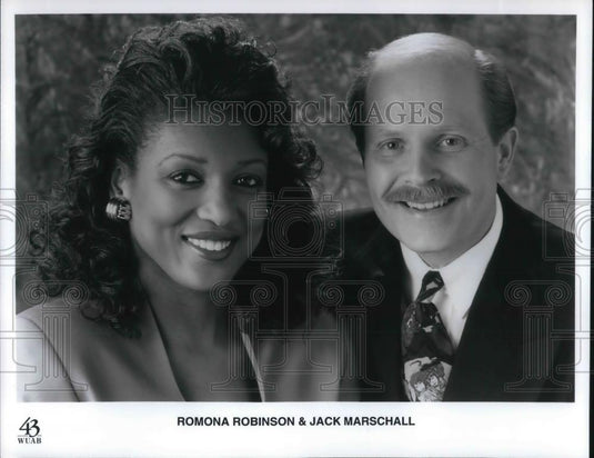 Press Photo Romona Robinson & Jack Marshall - cvp12364 - Historic Images