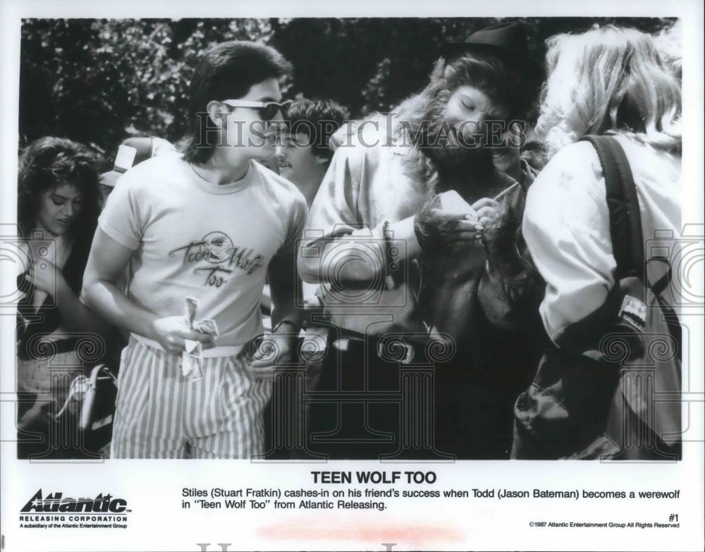 1987 Press Photo Jason Bateman & Stuart Franklin in Teen Wolf Too - cvp09091 - Historic Images
