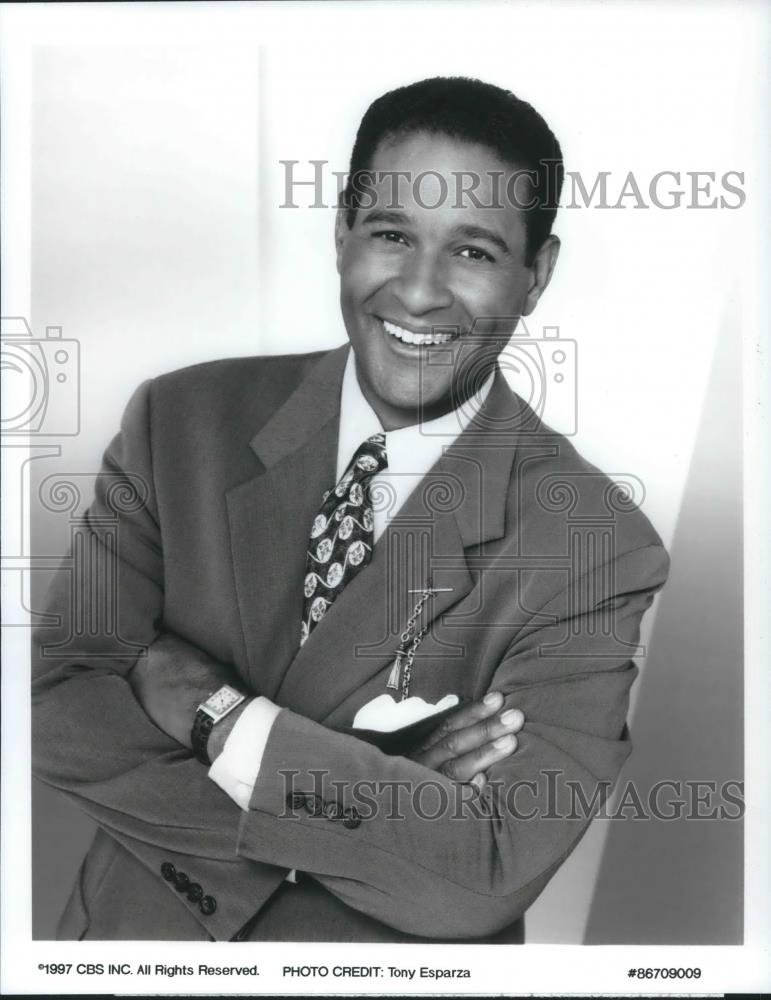 1997 Press Photo Bryant Gumbel on Public Eye with Bryant Gumbel - cvp08724 - Historic Images