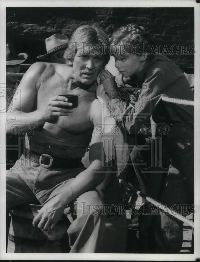1979 Press Photo Denny Miller& Susan Blanchard in Young Maverick - cvp19898 - Historic Images