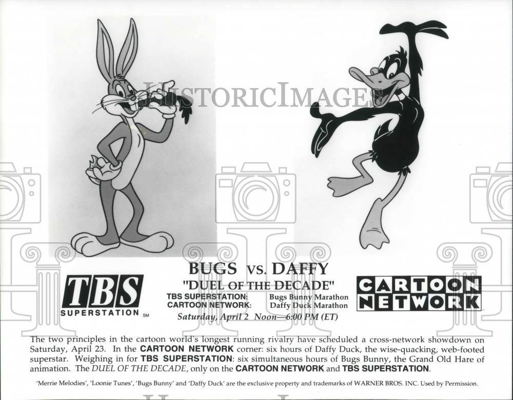 Press Photo Bugs v Daffy Duel of the Decade - cvp09081 - Historic Images