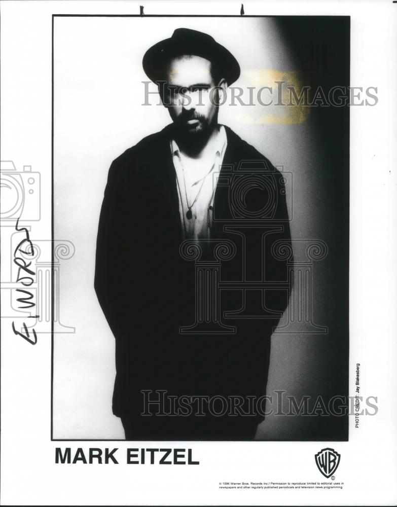 1996 Press Photo Mark Eitzel Rock Singer Songwriter Musician American Music Club - Historic Images