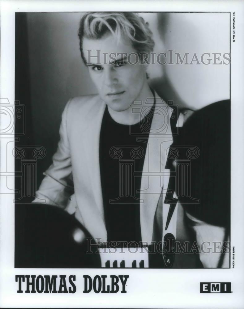 1989 Press Photo Thomas Dolby New Wave Music Singer Songwriter Musician - Historic Images